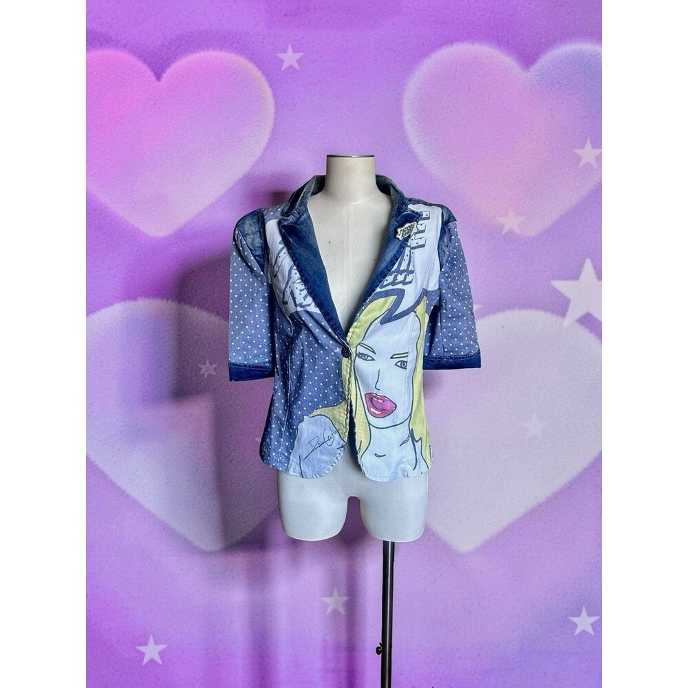 J’adore Raw graphic blazer